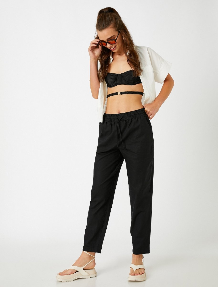 Linen Blend Cropped Pant | Seed Heritage