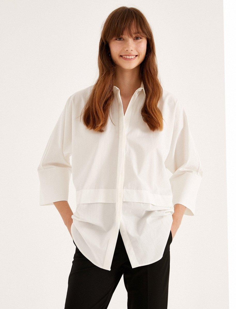 Duster Cardigan in White - Usolo Outfitters