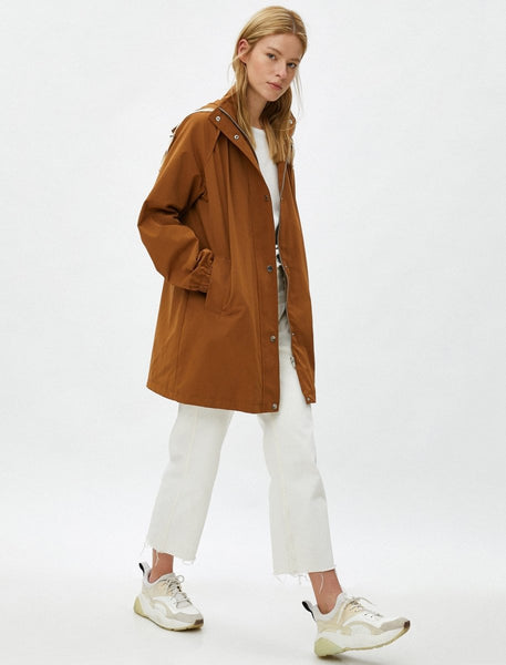 Oversize Rain Jacket in Terracotta - Usolo Outfitters