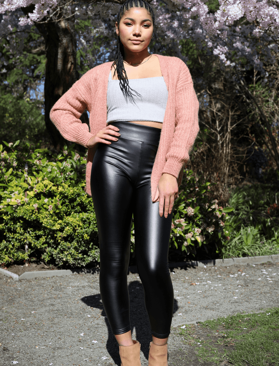 Pucka Vegan Leather Legging in Black - Usolo Outfitters